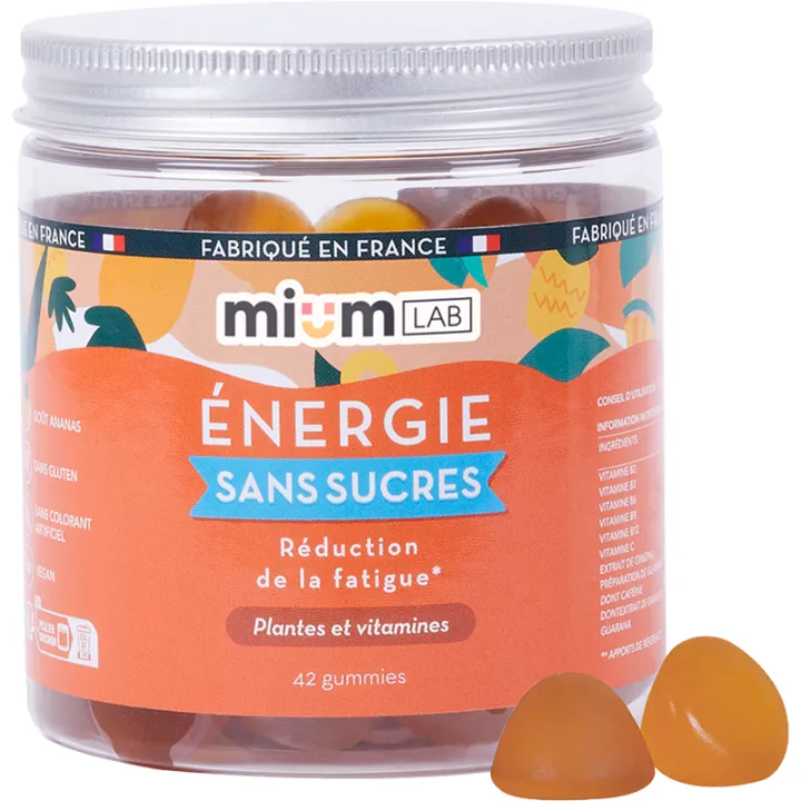MiumLab Energía sin Azúcar 42 Gominolas