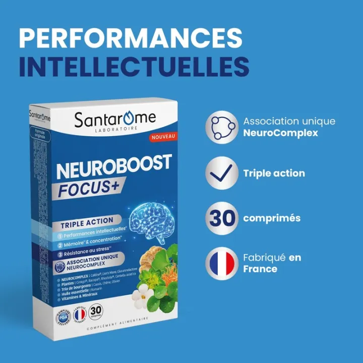 Santarome Neuroboost Focus+ 30 comprimidos