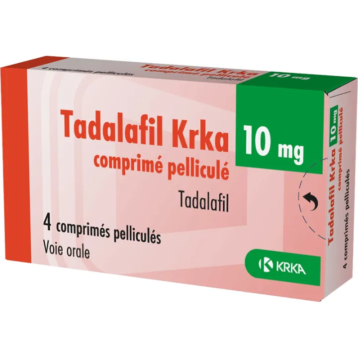 Tadalafil 10mg KRKA Troubles de l'Érection