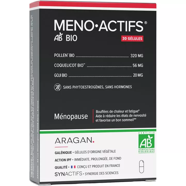 Synactifs MenoActifs Menopausia Bio 30 cápsulas