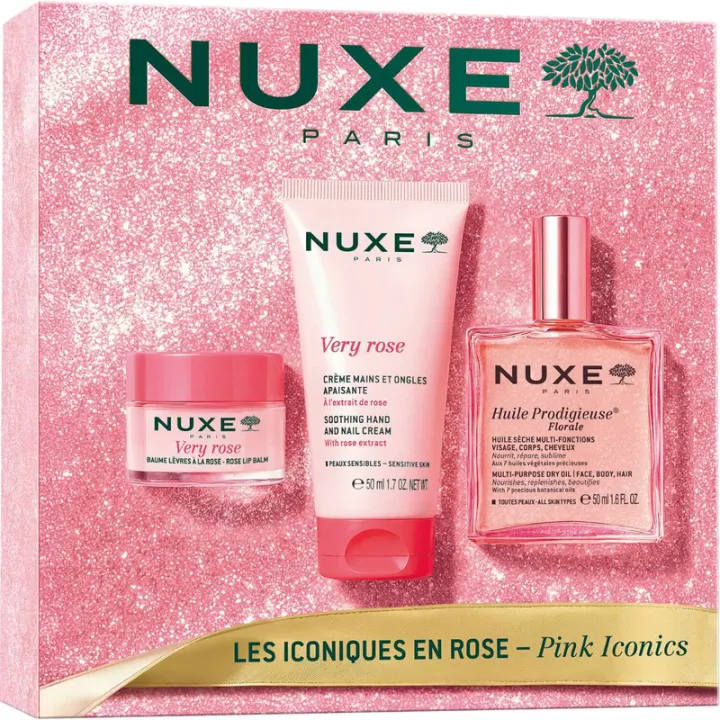 Nuxe Geschenkset „Les Iconiques“ in Rosa