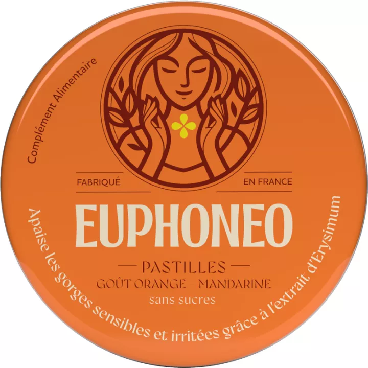 Euphon-eo Mal di gola 50 pastiglie da succhiare Arancia e mandarino
