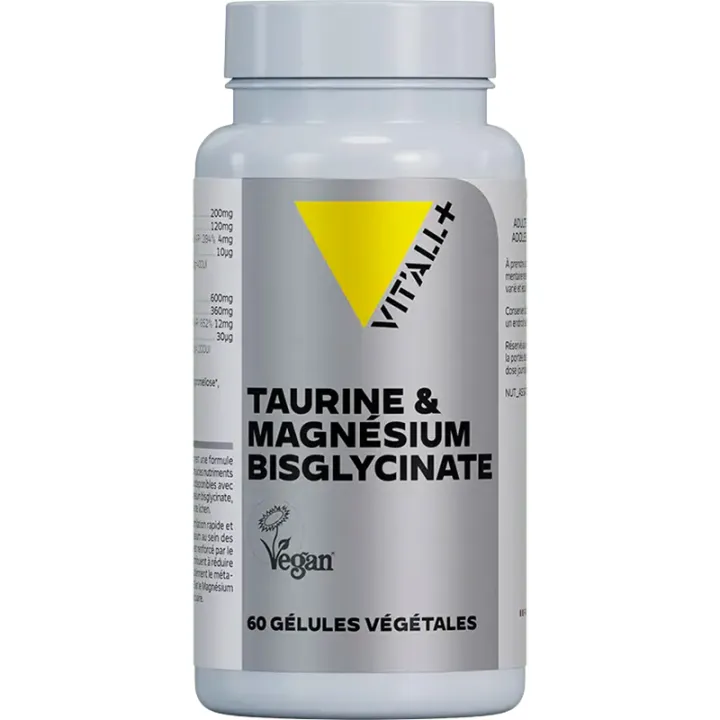 Vitall+ Taurine and Magnesium Bisglycinate 60 Capsules