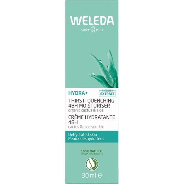 Weleda Hydra+ 48-uurs vochtinbrengende crème met cactusvijg 30 ml