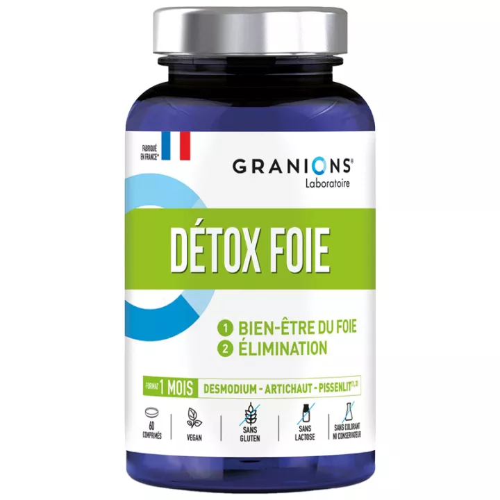 Granions  Détox Foie 1000 mg 60 Comprimés