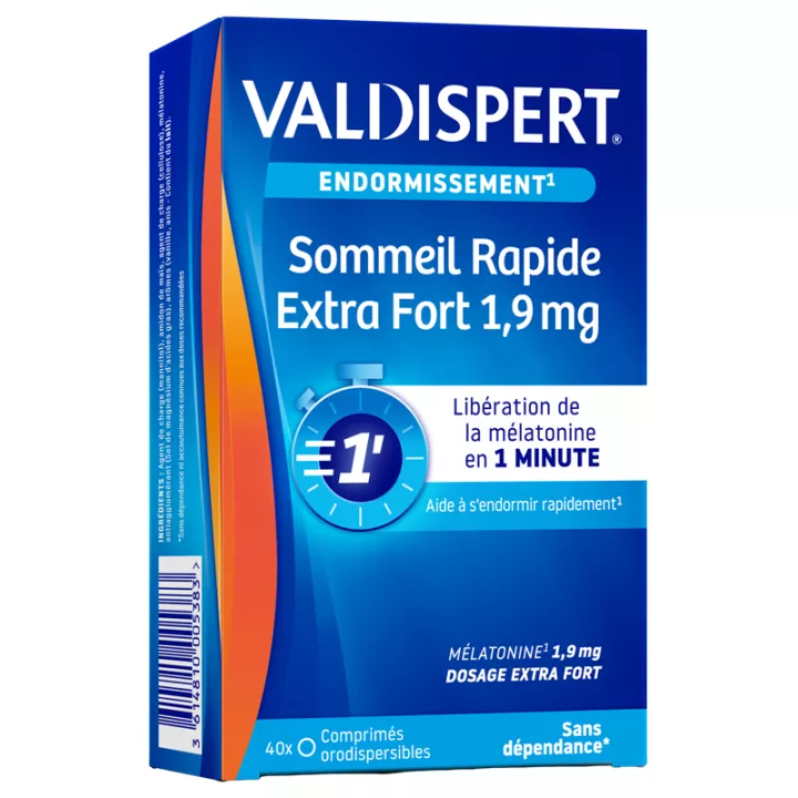 Valdispert 1,9 mg Melatonine Snel Slapen Extra Sterkte