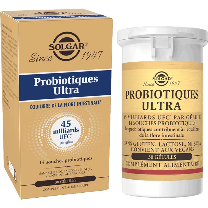 Solgar Probiotics Ultra Flora Intestinal Equilibrio 30 cápsulas