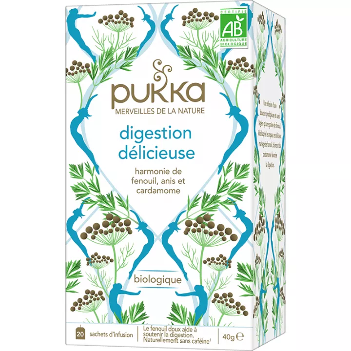 Pukka Organic Delicious Digestion Té de hierbas 20 bolsitas de té