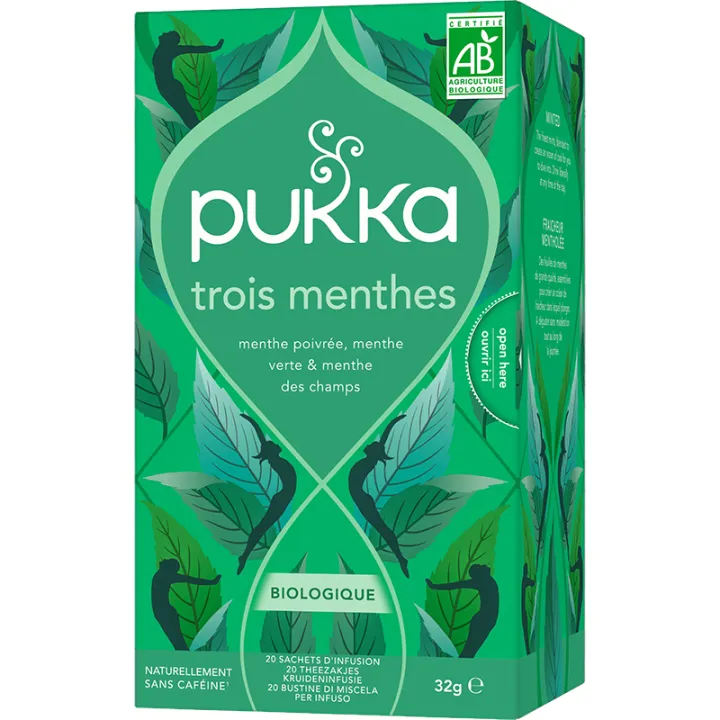 Pukka Bio Tisane Digestion 3 Menthes 