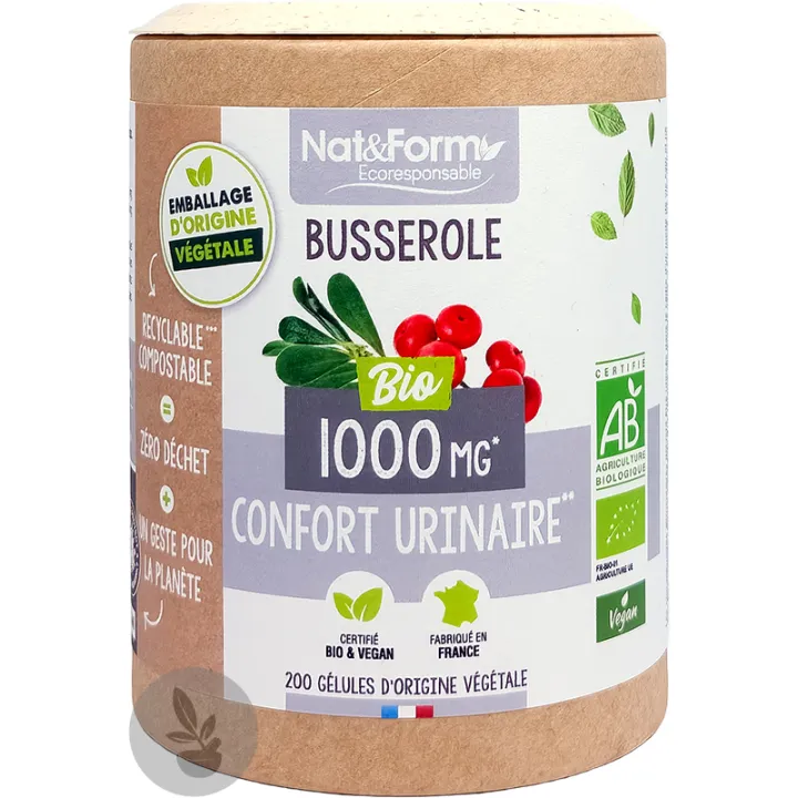 Nat & Form Busserole Bio 200 Gélules Végétales 