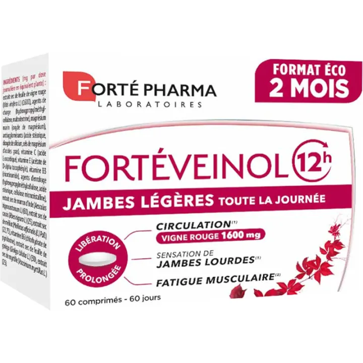 Forté Pharma FortéVeinol 12H «Лёгкие ноги» 60 таблеток