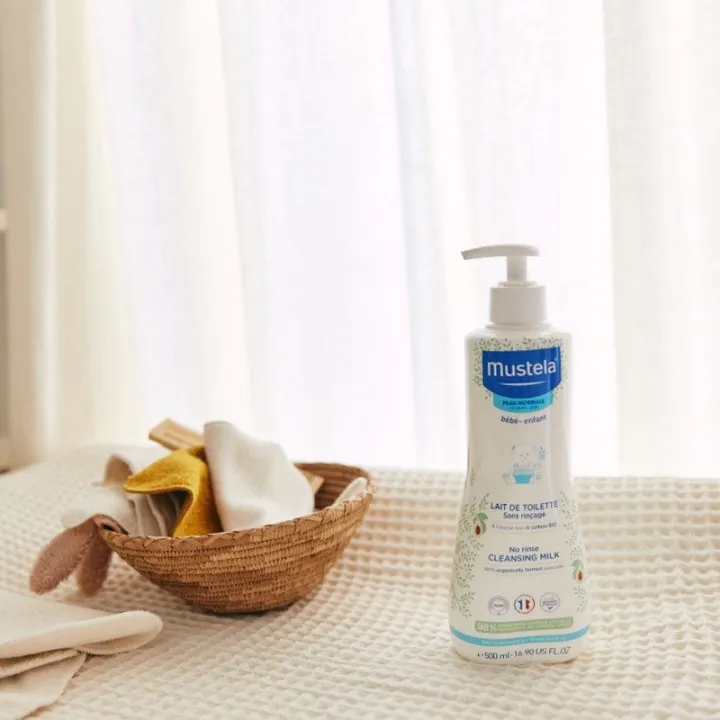 Mustela Bebé-Criança Leite de Higiene sem Enxaguamento