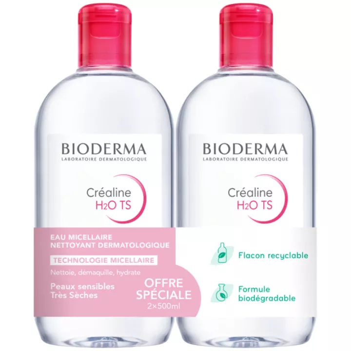 Crealine TS H2O micelas Solution Bioderma 500 ml