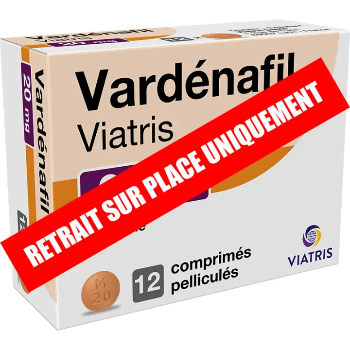 Vardenafil 20 mg Viatris Traitement Érectile comprimés