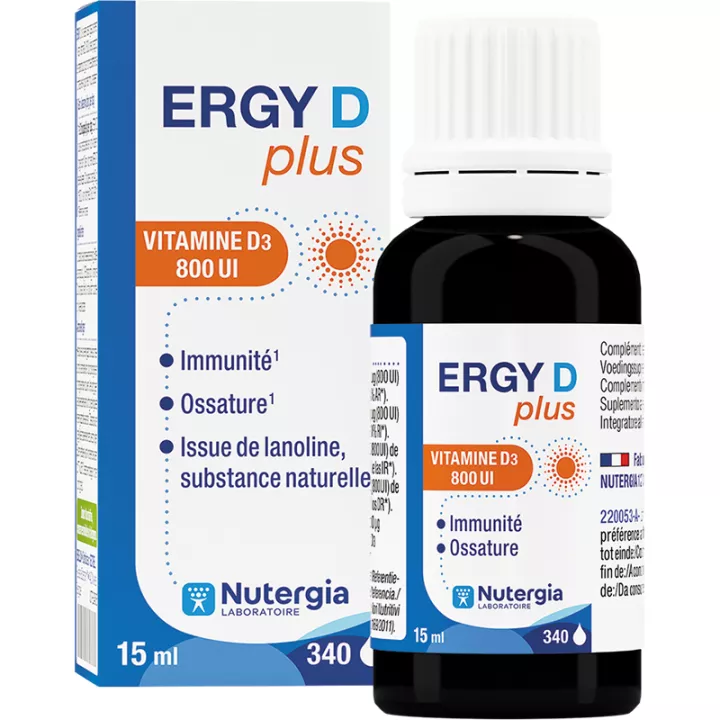 Ergy D Plus Nutergia Vitamina D3 800 UI 15 ml