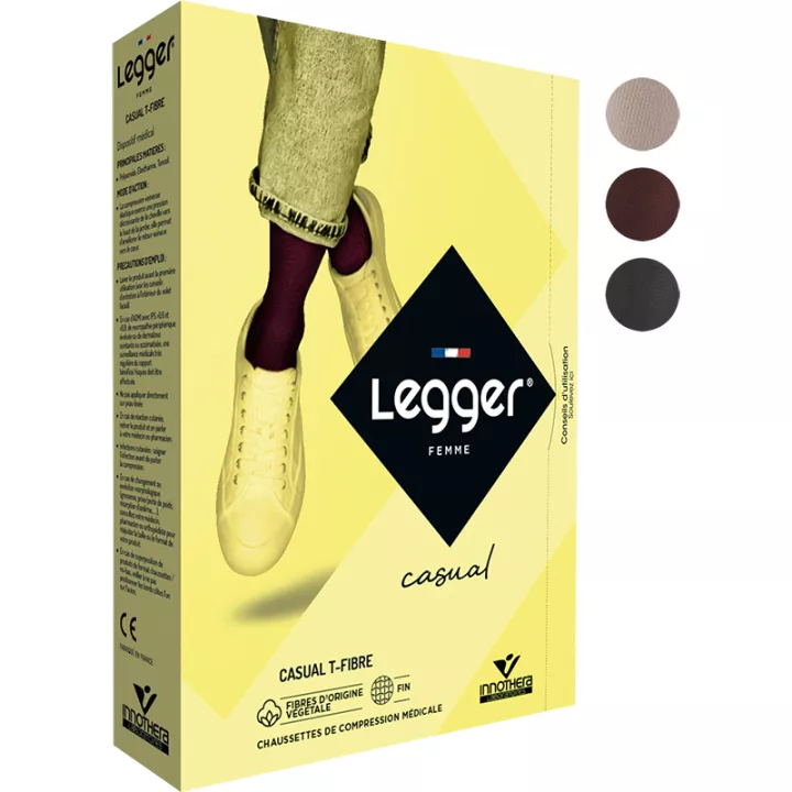 Legger Casual T-Fibre Stützstrümpfe für Frauen Klasse 2 