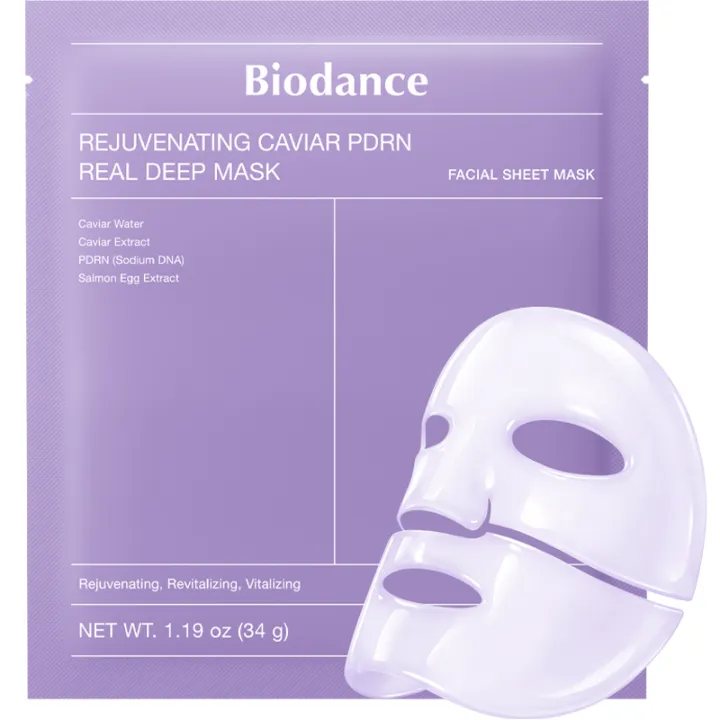 Омолаживающая тканевая маска с икрой DRN Biodance, 1 шт.