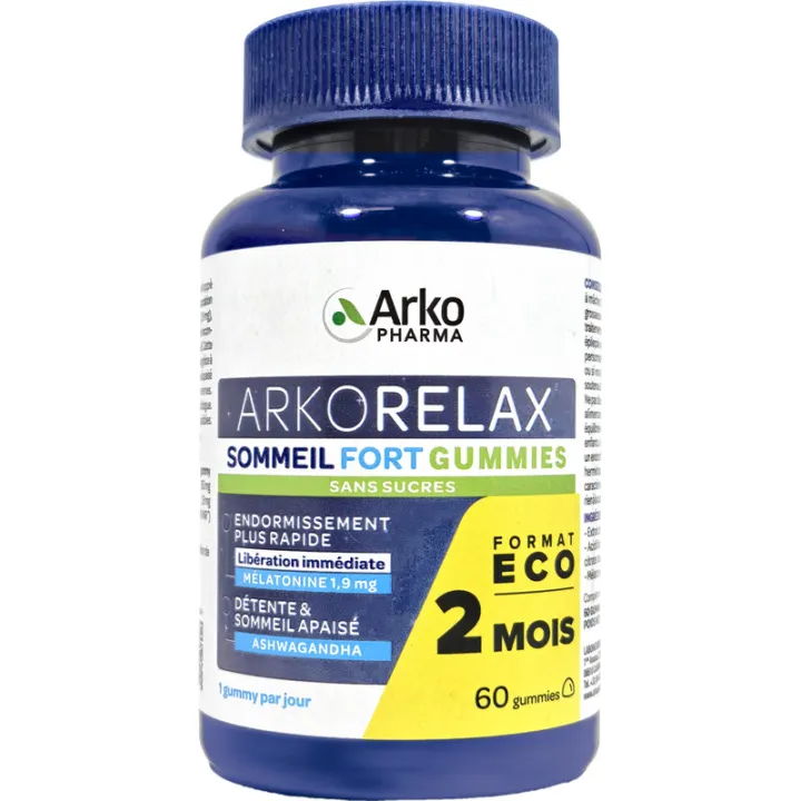 Arkorelax Sommeil Fort Gummies