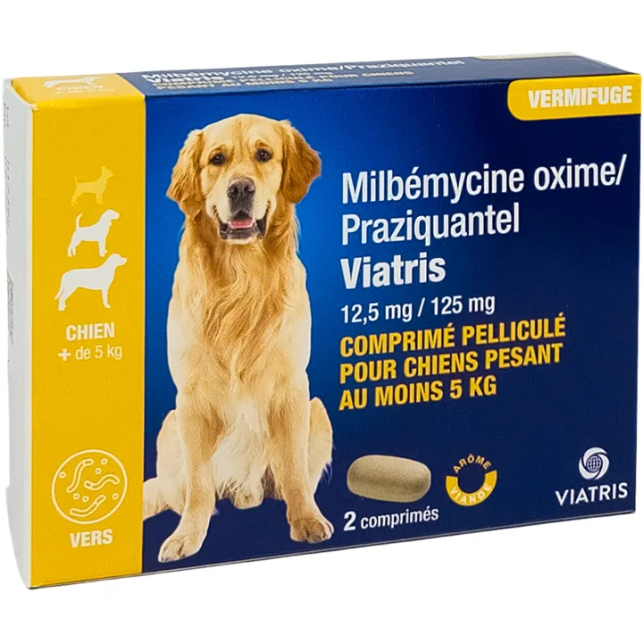 Milbemycin / Praziquantel Viatris Hund 2 Tabletten