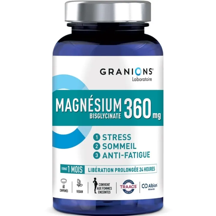 Bisglicinato de magnésio 360 mg Granions Comprimidos