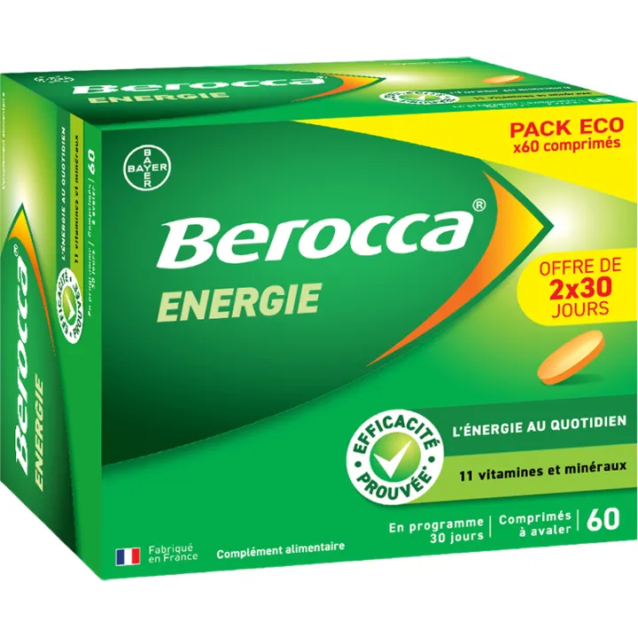 Berocca Energie Vitamines et Minéraux Bayer