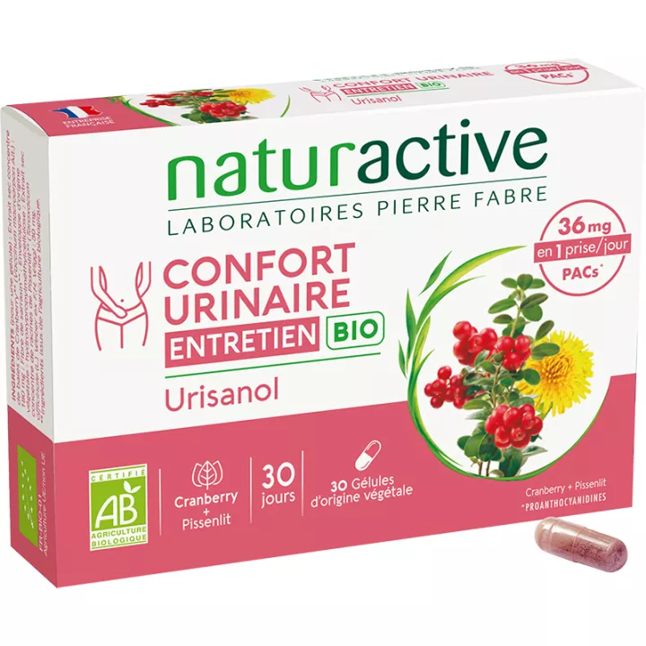 Naturactive Harnkomfort Pflege Bio Urisanol 30 Kapseln