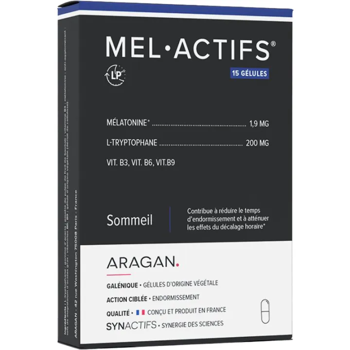 Synactifs MelActifs Sommeil 15 cápsulas