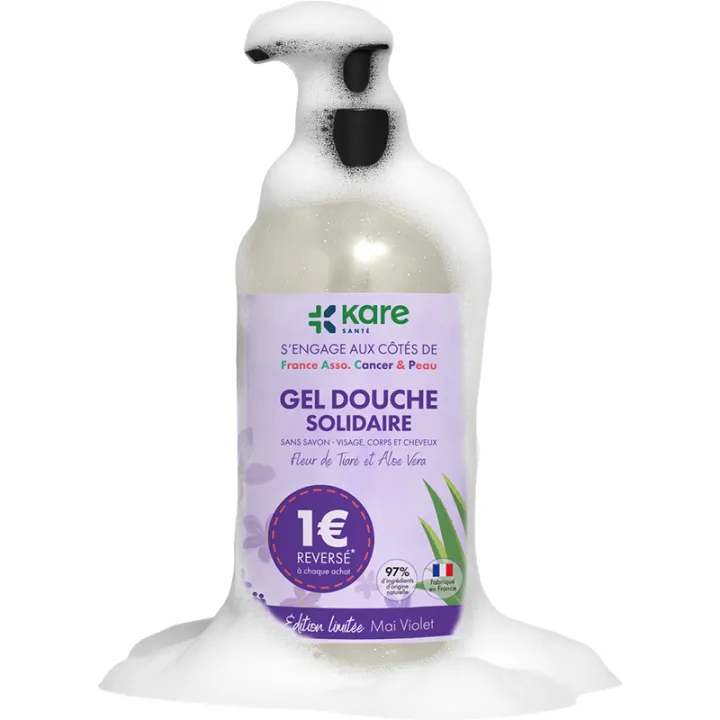 Kare Solidaire Gel de Ducha Rostro, Cuerpo y Cabello 1L