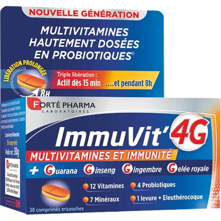 Forté Pharma Immuvit'4G 30 Tablets