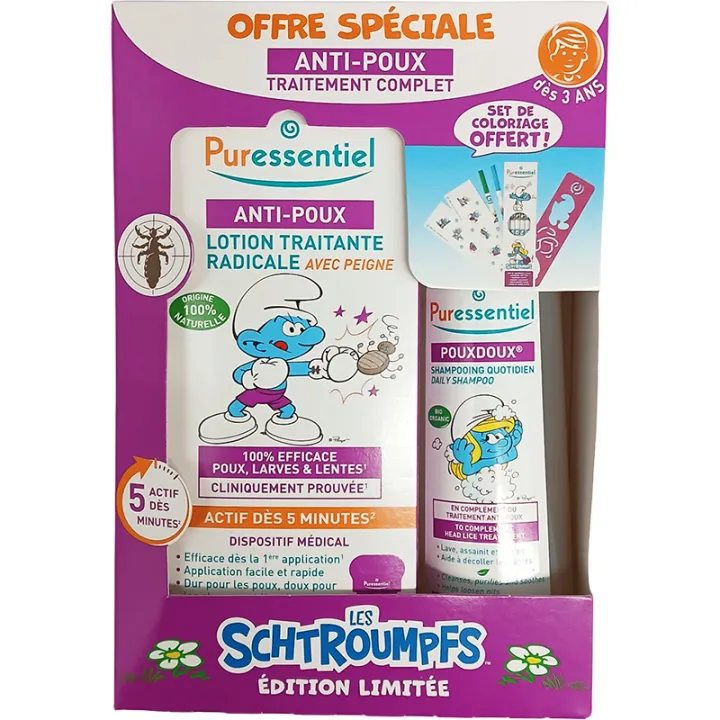 Puressentiel Anti-Lice Treatment Lotion + Comb