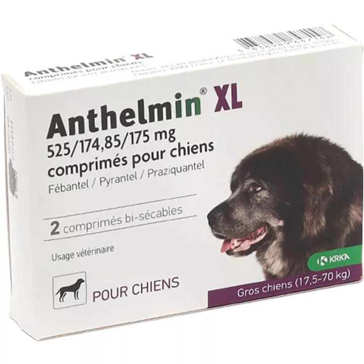 KRKA Anthelmin Veelzijdig ontwormmiddel voor honden 2 tabletten