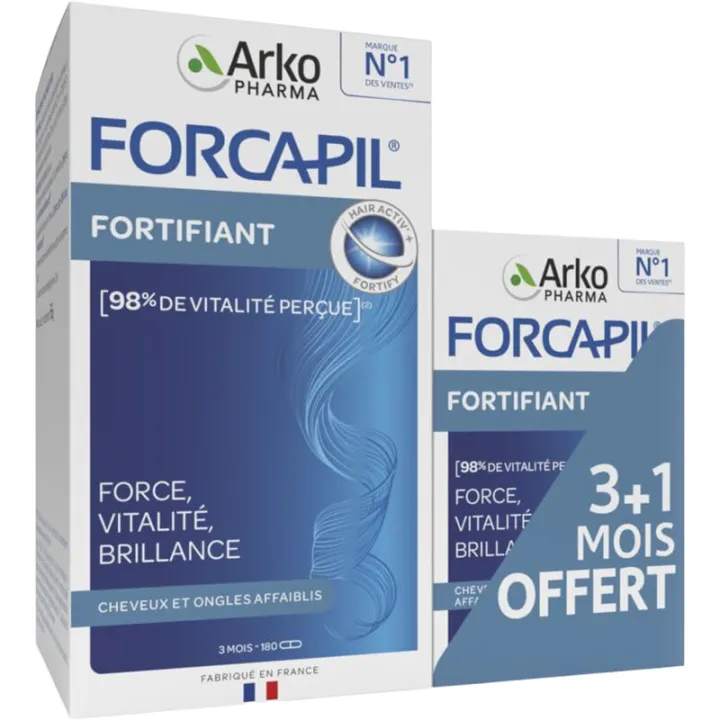 Forcapil Fortifying Weakened Hair and Nails 180+60 capsules