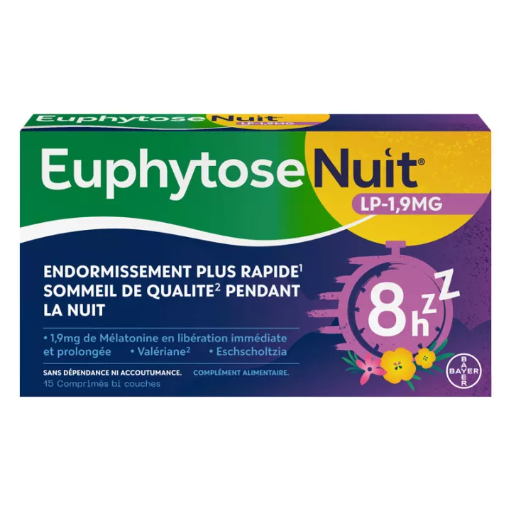 EuphytoseNuit LP 1.9mg Melatonin 15 tablets