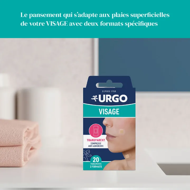 Urgo Special Face Dressing Support Transparent Box of 20