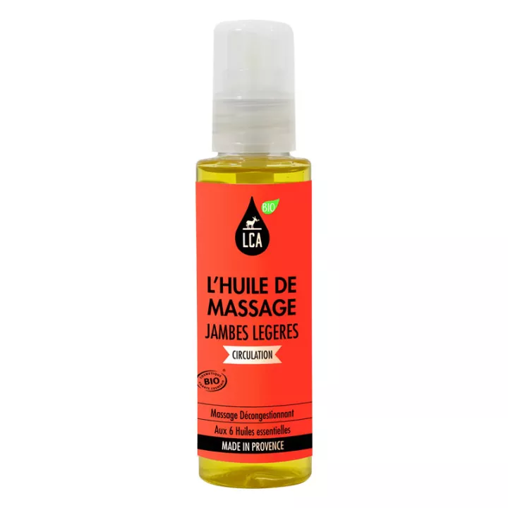 LCA Organic massage oil for light legs