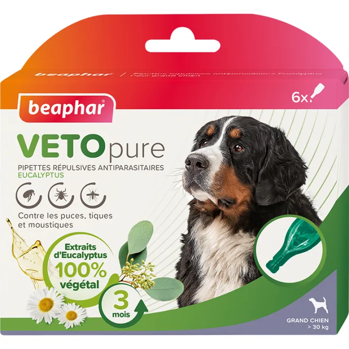 Beaphar Vetopure Repelente de Plagas Pipetas Para Perros