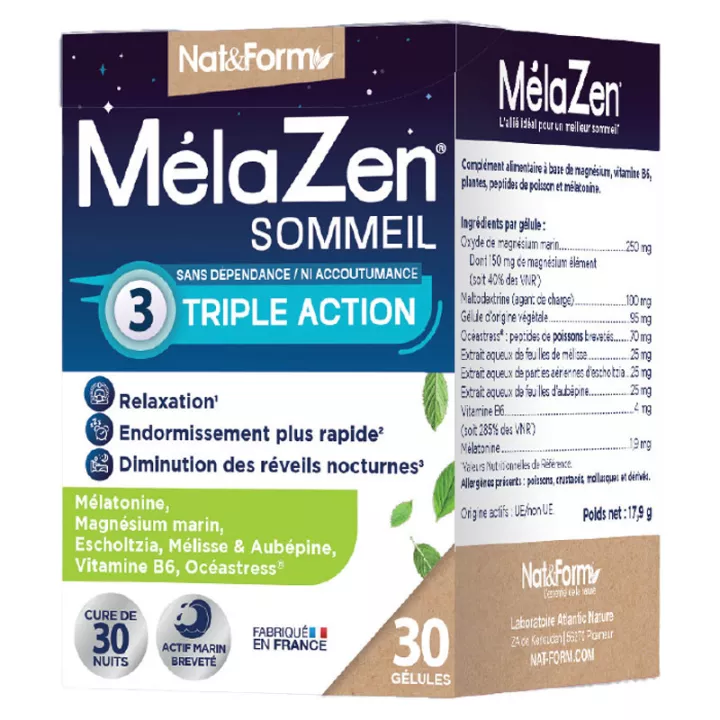 Nat&Form Melazen 30 Kapseln