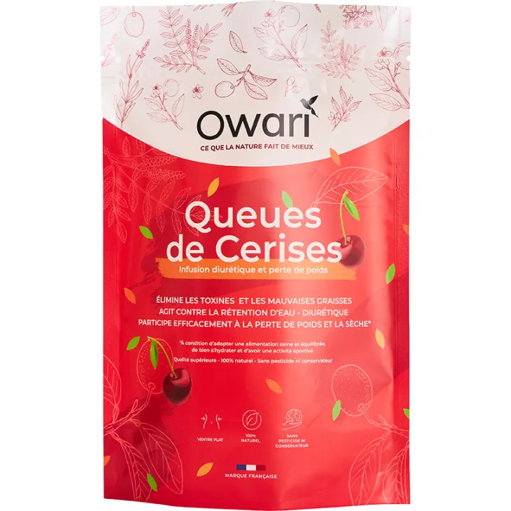 Owari Infusion Queues de Cerises Rétention d'Eau & Ballonnements 50g