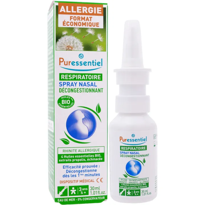 Puressentiel Деконгестант назальный спрей с эфирными маслами