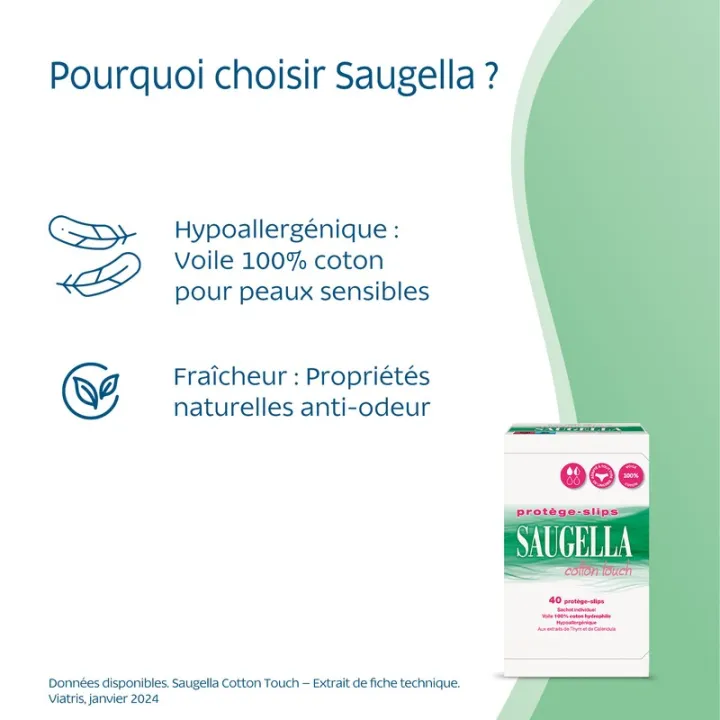 Saugella Cotton Touch Salvaslip 40 salvaslip