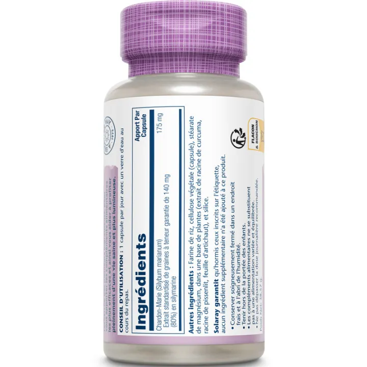 Solaray Mariendistel-Extrakt 175 mg, 60 Kapseln