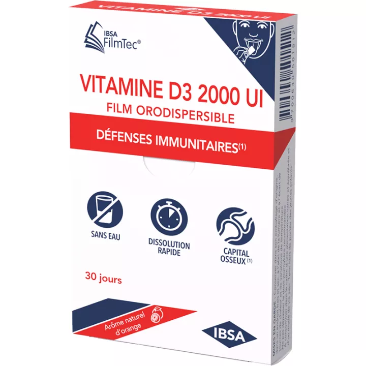 IBSA Filmtec Vitamin D3 2000 Ui 30 Orodispersible Films
