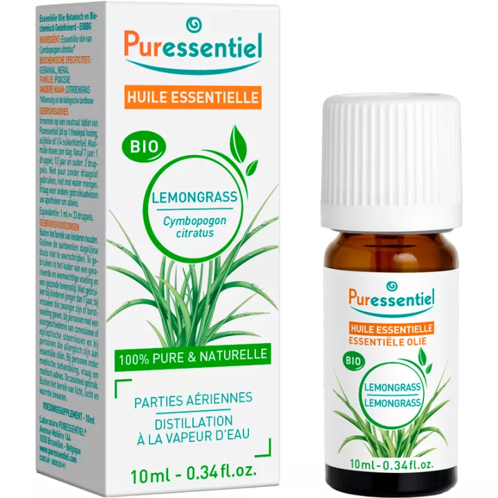 Puressentiel Huile Essentielle Bio Lemongrass 10 ml