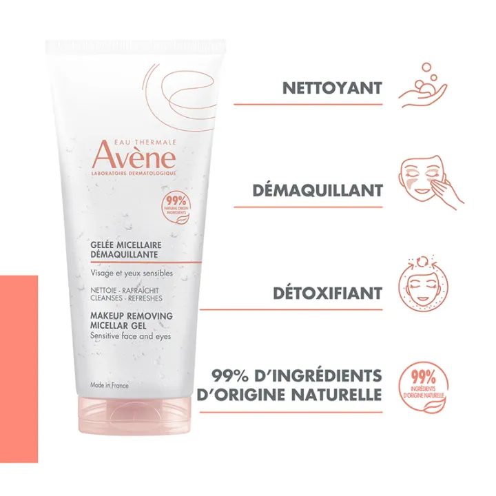 Avène Gelée Micellaire Démaquillante Visage & Yeux 200 ml