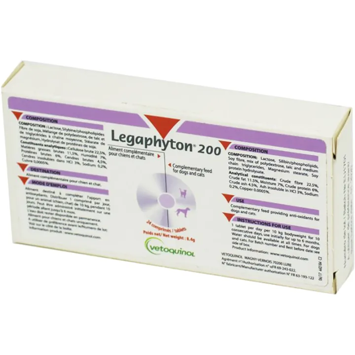Legaphyton Função Hepática e Renal Cão & Gato comprimidos 