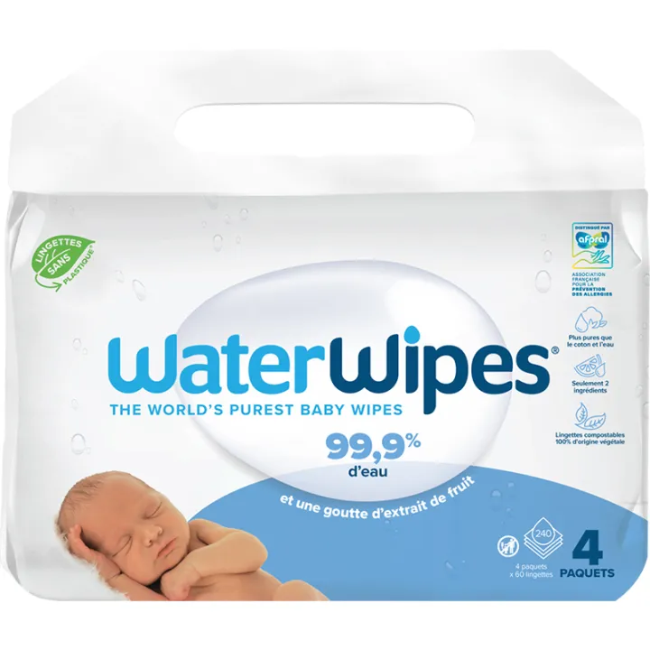 WaterWipes Reinigingsdoekjes op waterbasis, 60 stuks