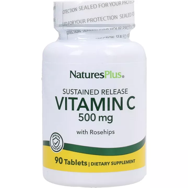 Natures Plus Vitamin C 500 mg Rose Hips 90 Tabletten