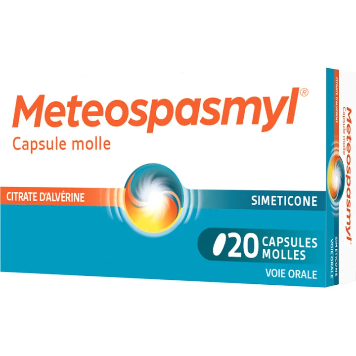 Meteospasmyl digestive pain 20 capsules