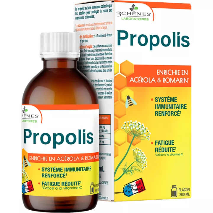 3Chênes Propolis Sirop Défenses Naturelles 200 ml