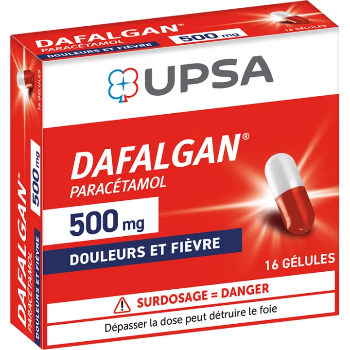 Dafalgan 500 mg Paracétamol 16 gélules